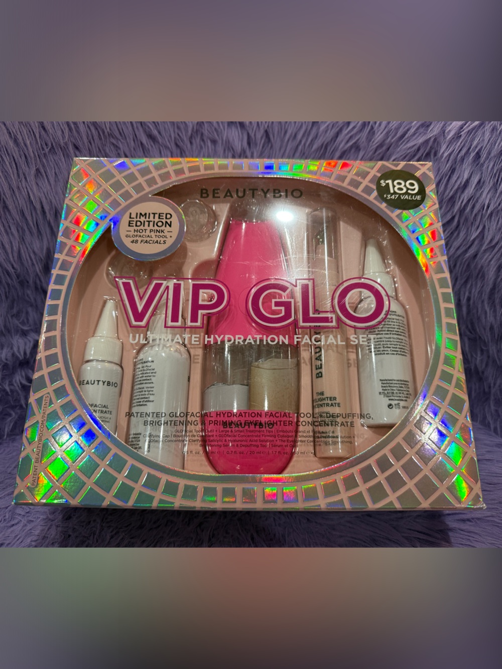 BEAUTYBIO VIP GLO Hydration Facial Set - Pink